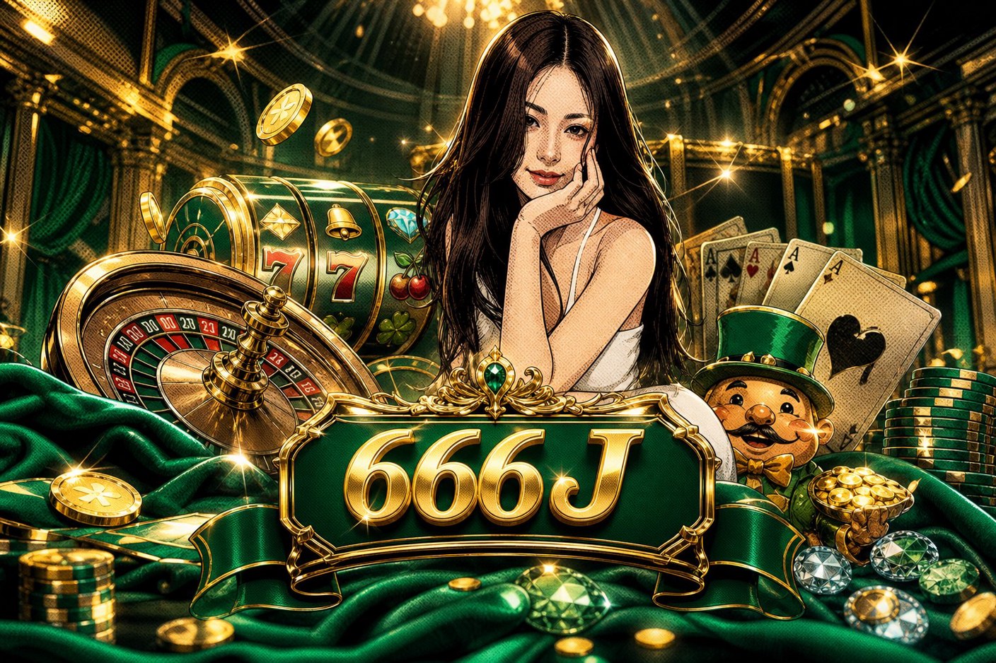 Ilustrasi catatan harian sesi hiburan digital 666J di meja kayu